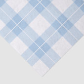 クラシックライトブルーとホワイトプレイドパターン 薄葉紙 (詳細)
