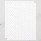 クラシックライトホワイトグレーヘリンボーンパターン (正面/裏面)