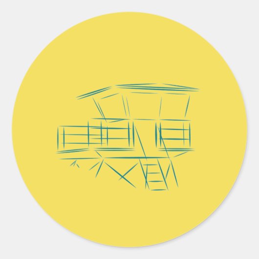 クラシックライフガードタワー ラウンドシール (正面)