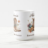 クラシックラインダ生まれンスマグにカスタマイズ可能 コーヒーマグカップ (中央)