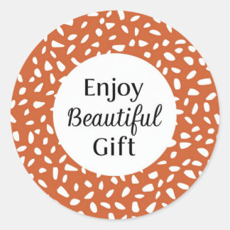 クラシックラウンドスティッ楽しむクビューティフルギフトデザイン ラウンドシール