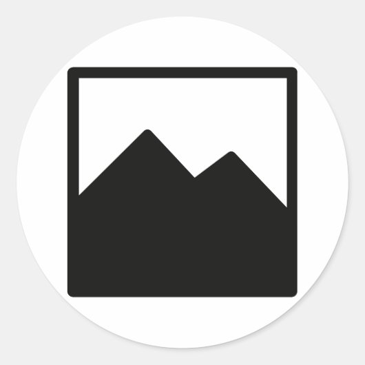 クラシックラウンドステッカーテンプレート ラウンドシール (正面)