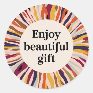 クラシックラウンドステッカー美しいギフトデザイン ラウンドシール