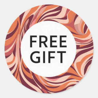 クラシックラウンドステッカー美しい無料ギフトデザイン ラウンドシール