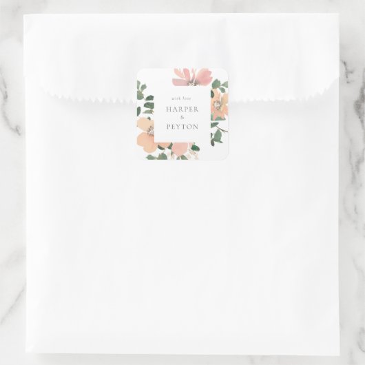 クラシックラウンドステッカー スクエアシール (バッグ)