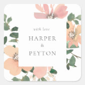 クラシックラウンドステッカー スクエアシール (正面)