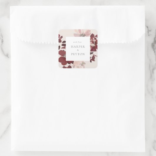 クラシックラウンドステッカー スクエアシール (バッグ)