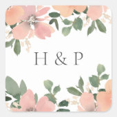 クラシックラウンドステッカー スクエアシール (正面)