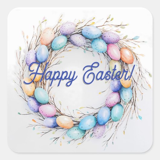 クラシックラウンドステッカー スクエアシール (正面)