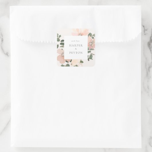 クラシックラウンドステッカー スクエアシール (バッグ)