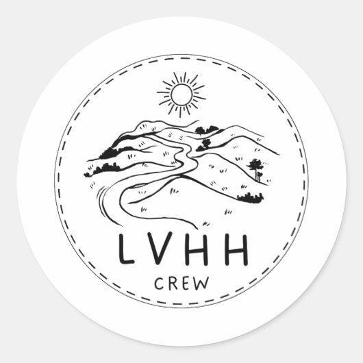 クラシックラウンドステッカー ラウンドシール (正面)