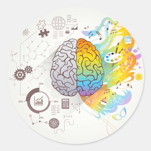 クラシックラウンドステッカー ラウンドシール (正面)