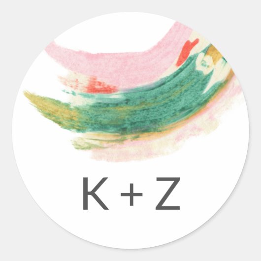 クラシックラウンドステッカー ラウンドシール (正面)