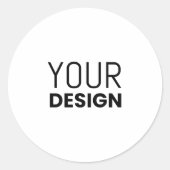 クラシックラウンドステッカー ラウンドシール (正面)