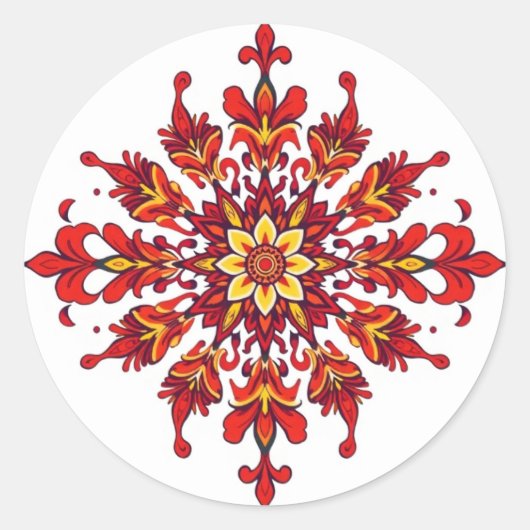 クラシックラウンドステッカー ラウンドシール (正面)