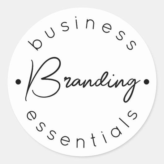 クラシックラウンドステッカー ラウンドシール (正面)