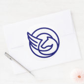 クラシックラウンドステッカー ラウンドシール (封筒)