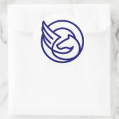 クラシックラウンドステッカー ラウンドシール (バッグ)