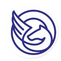 クラシックラウンドステッカー