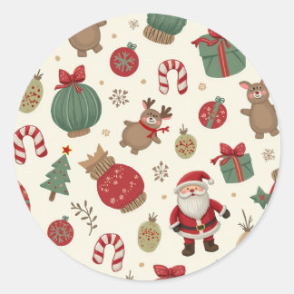 クラシックラウンドステッカー ラウンドシール