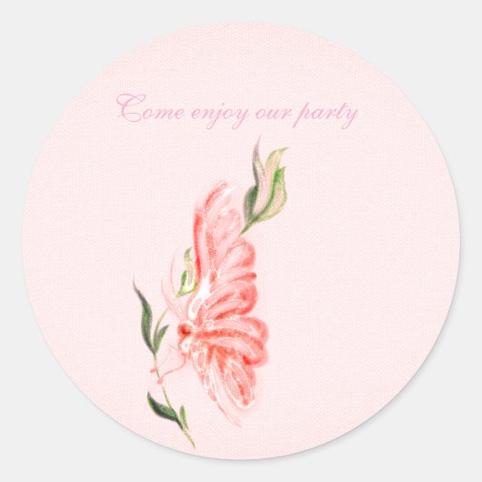 クラシックラウンドステッカー ラウンドシール (正面)