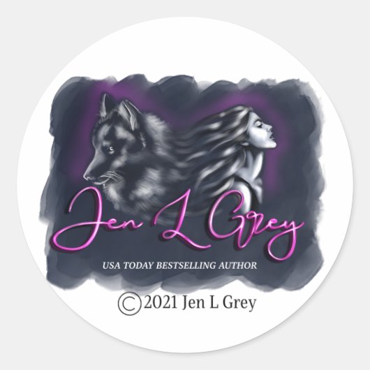 クラシックラウンドステッカー ラウンドシール (正面)