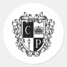 クラシックラウンドステッカー