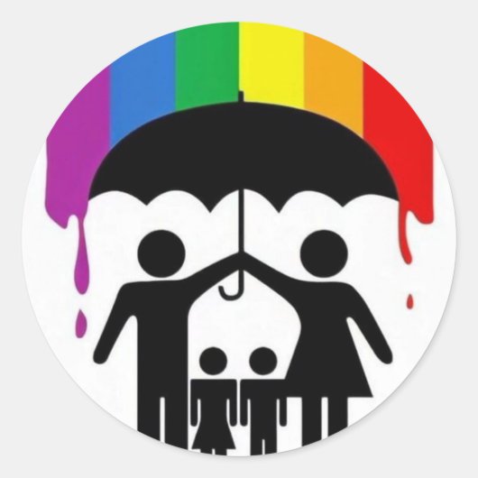 クラシックラウンドステッカー ラウンドシール (正面)