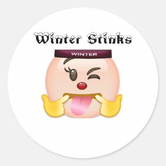 クラシックラウンドステッカー ラウンドシール (正面)