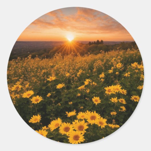 クラシックラウンドステッカー ラウンドシール (正面)