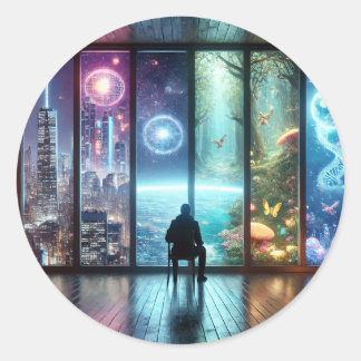 クラシックラウンドステッカー ラウンドシール