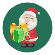 クラシックラウンドステッカー