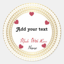 クラシックラウンドステッカー