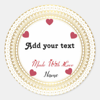 クラシックラウンドステッカー ラウンドシール