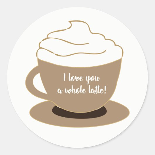 クラシックラウンドステッカー、光沢 ラウンドシール (正面)