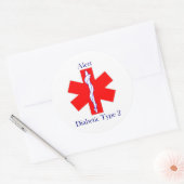 クラシックラウンドステッカー、光沢、大、3インチ（シート） ラウンドシール (封筒)