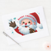 クラシックラウンドステッカー 長方形シール (封筒)