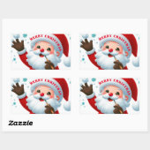 クラシックラウンドステッカー 長方形シール (シート)