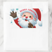 クラシックラウンドステッカー 長方形シール (バッグ)