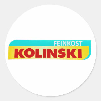 クラシックラウンドステッカーfeinkost kolinski merch ラウンドシール