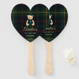 クラシックラグジュアリーテディベアベビーシャワー ハンドファン