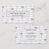 クラシックラグジュアリーバラホワイト 名刺 (正面/裏面)