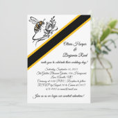 クラシックラグジュアリー　ビーウェディング　インビテーション 招待状 (スタンド正面)