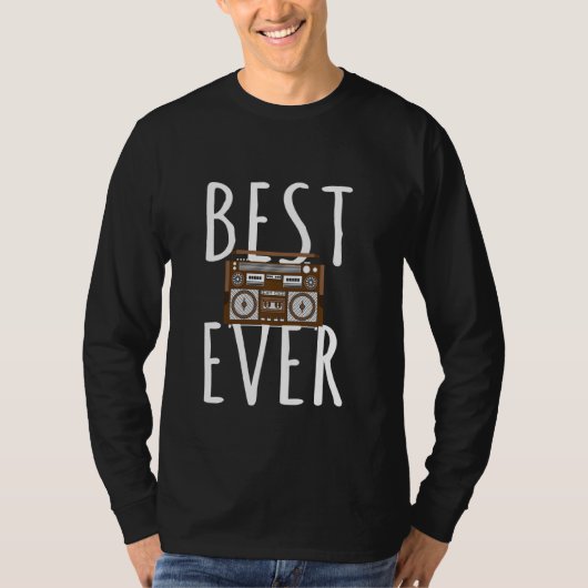 クラシックラジオカセ最高のットEver Music Tシャツ (正面)