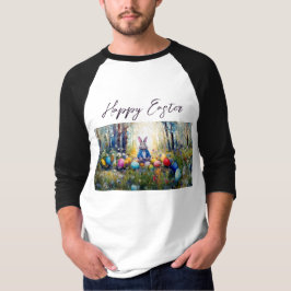 クラシックラビット イースターバニー イースターエッグ Tシャツ