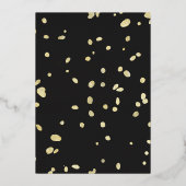 クラシックラフ結婚ロープ 箔招待状 (裏面)