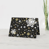 クラシックラブホリデーモダンシーズンズグリーティング シーズンカード (裏面)