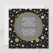 クラシックラブホリデーモダンシーズンズグリーティング シーズンカード (裏面)