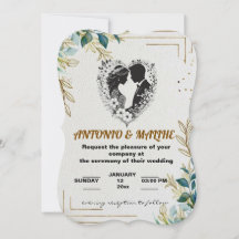 クラシックラブ結婚式招待状