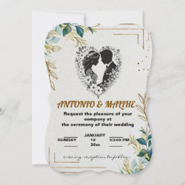 クラシックラブ結婚式招待状